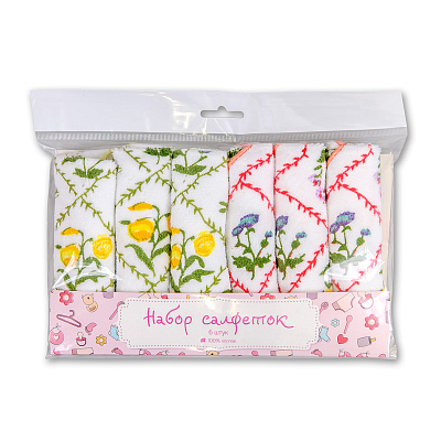 Набор салфеток махровых велюр "G-brand" мини-В