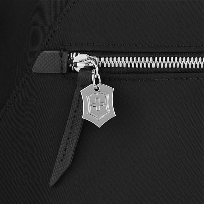 Рюкзак VICTORINOX Victoria Signature Compact Backpack, черный, нейлон/кожа, 30x16x38 см