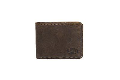 Бумажник KLONDIKE «Billy», натуральная кожа в темно-коричневом цвете, 11 х 8,5 см (Коричневый)