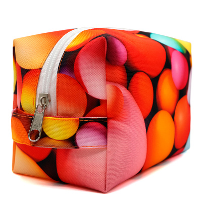 Несессер-косметичка Tint с полноцветной печатью (Красный)