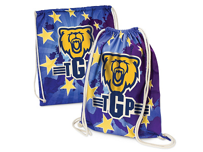 Рюкзак-мешок с возможностью полноцветной печати (Натуральный)