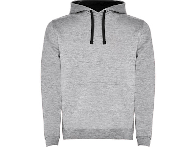 Толстовка с капюшоном Urban детская (Серый меланж/черный)