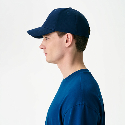 Бейсболка Фит (Fit), 5 клиньев, синий