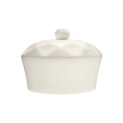 Сахарница Diamante Bianco, белая (Белый)