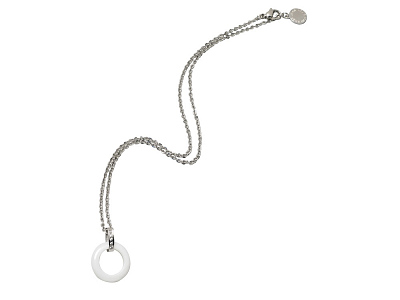 Колье Boogie (Серебристый/белый)