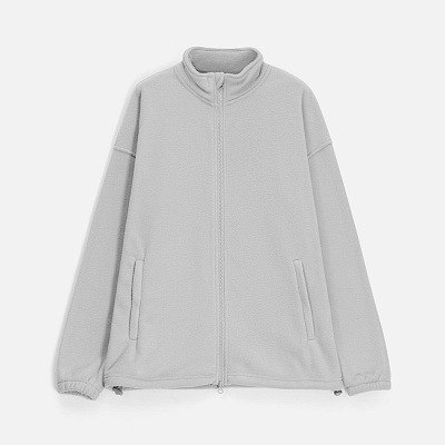 Куртка флисовая унисекс Nebo, черная (Серый)