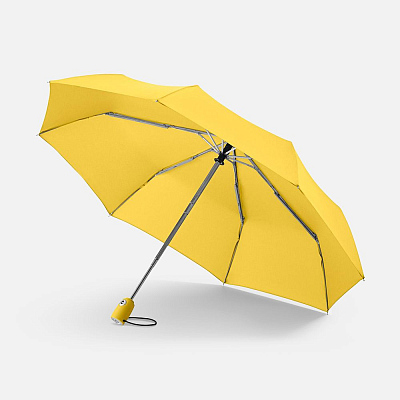 Зонт складной AOC, светло-серый (Желтый)