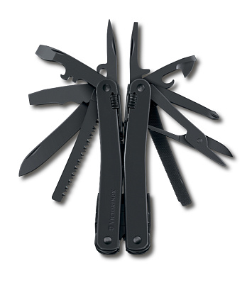 Мультитул VICTORINOX SwissTool Spirit XBS 105 мм 27 функций чёрный в нейлоновом чехле