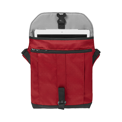Сумка наплечная VICTORINOX Altmont Original Flapover Digital Bag, красная, нейлон, 26x10x30 см, 7 л
