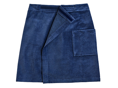 Килт мужской, велюровый (Синий)