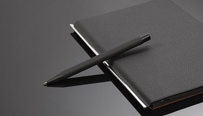 Ручка шариковая "Aurora", покрытие soft touch, черный