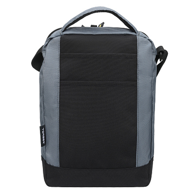 Сумка-планшет TORBER, черный/серый, полиэстер/добби, 22х10х29 см