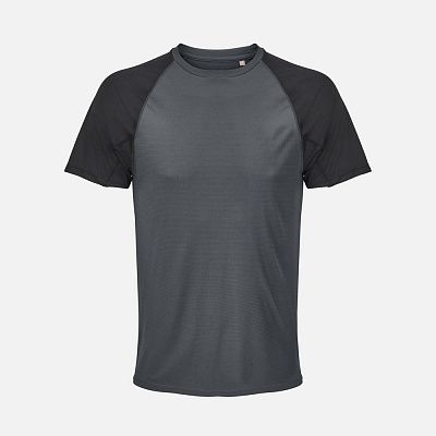 Футболка спортивная унисекс Vortex, белая (Серый)