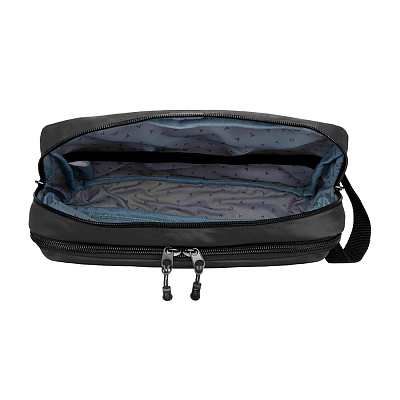 Несессер TORBER Mobi, черный, полиэстер 900D с PU покрытием, 27 х 18 х 6 см