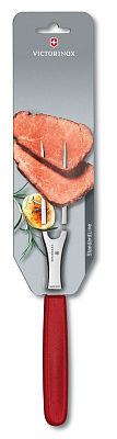 Вилка разделочная VICTORINOX 15 см, красная, в картонном блистере