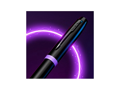 Ручка-роллер Parker IM Vibrant Rings Flame Amethyst Purple