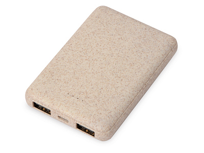 Внешний аккумулятор Wheatty из пшеничной соломы, 5000 mAh (Бежевый)
