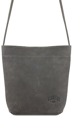 Сумка женская KLONDIKE YUKON «Brooke», натуральная кожа в сером цвете, 27х 27 х 8 см