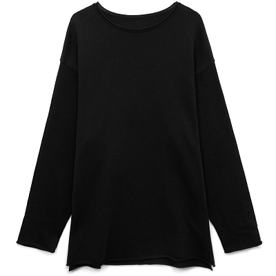 Лонгслив унисекс Siluetti Fuori, черный (Чёрный)