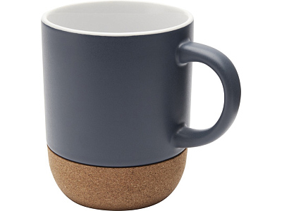 Керамическая кружка Billie с пробковым дном, матовая (Синий ледяной)