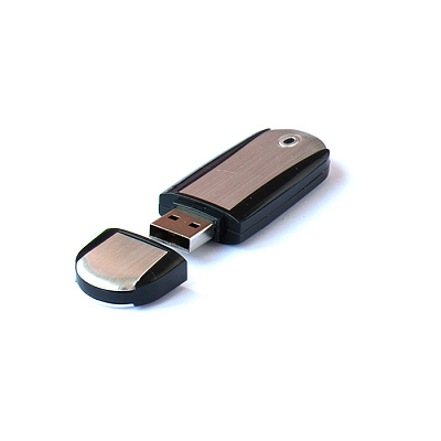 Пластик-металл 04 Эргономик овал, синий, 4Гб