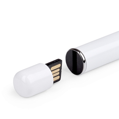 Флешка-ручка 10 Директор, серебро матовое, 4Гб