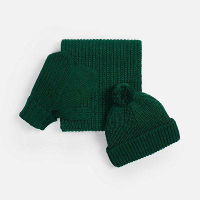 Варежки Nordkyn, темно-зеленые