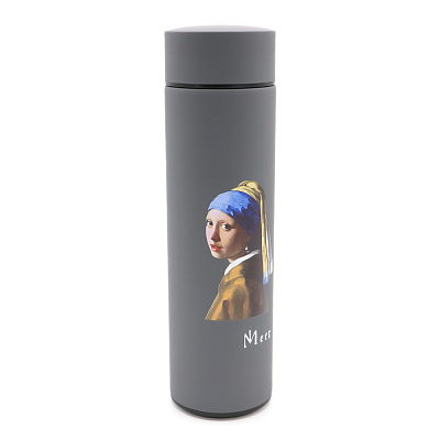 Термос Bronx софт тач, серого цвета