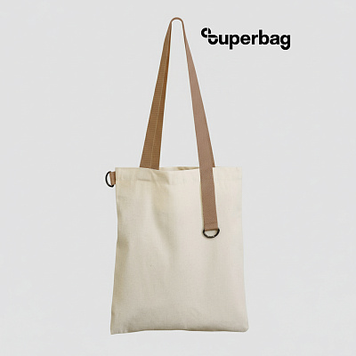 Шоппер Superbag Casual (неокрашенный с песочным) (Песочный)