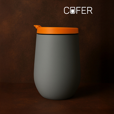 Набор NEO DUO: Кофер софт-тач NEO CO12s с дополнительной крышкой (Серый с оранжевым)