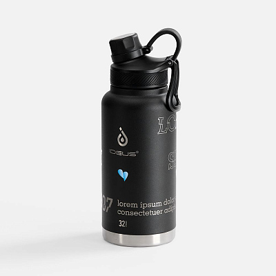 Термобутылка Fujisan XL 2.0, черная