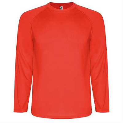 Спортивная футболка MONTECARLO L/S мужская, КРАСНЫЙ L (Красный)