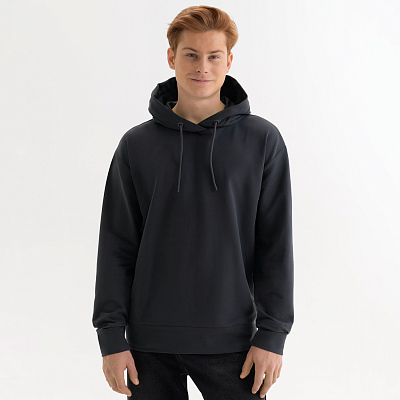 Худи с капюшоном, унисекс ALEX антрацит, размер XL (Серый)