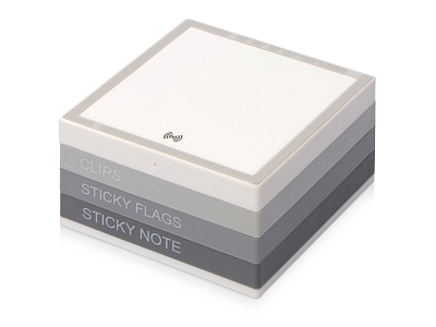 Настольный органайзер Chaos с функцией беспроводной зарядки (Белый)