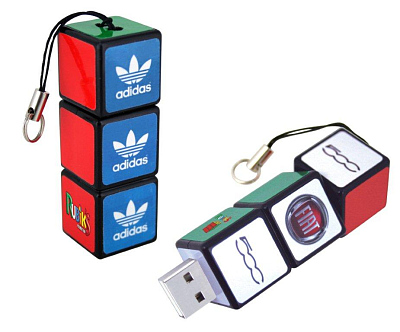 Пластик 24 кубик Рубика, черный, 4Гб