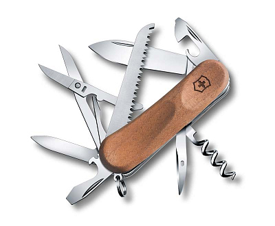 Нож перочинный VICTORINOX EvoWood 17, 85 мм, 13 функций, рукоять из орехового дерева (Коричневый)