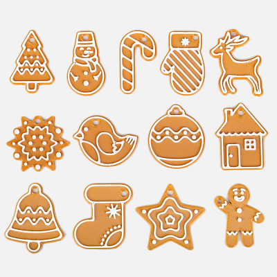 Мини-подвеска «Пряник», 3D-печать на заказ, олень