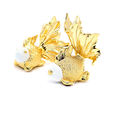 Набор статуэток &amp;quot;Любовь вуалехвоста&amp;quot;  (Золотой)