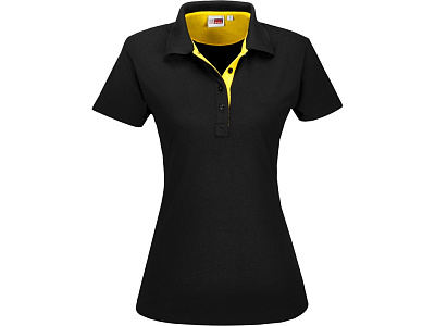Рубашка поло Solo женская (Черный/желтый)