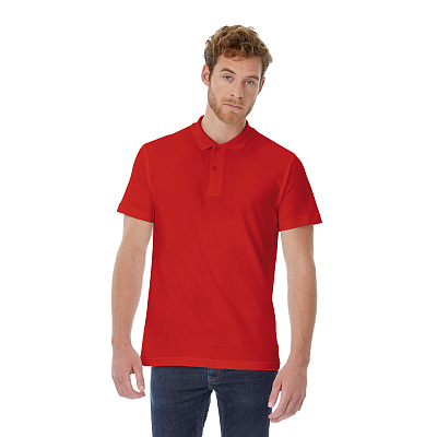 Футболка теннисная ID.001, ярко-зеленый (Красный)