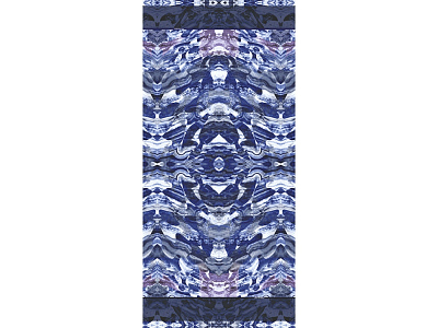 Шарф- палантин Уральский хребет (Синий)