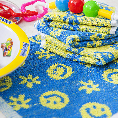 Салфетка махровая "LAKE" мини.03