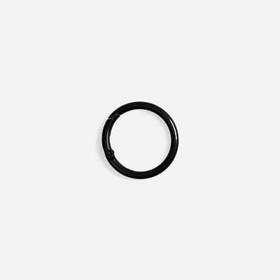 Карабин-кольцо Claus, L, черный (Чёрный)