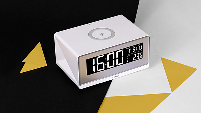 Беспроводное ЗУ с часами-будильником Rombica Timebox 2