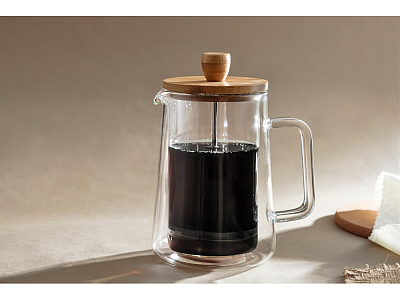 Френч-пресс с двойными стенками Columbia (Прозрачный)