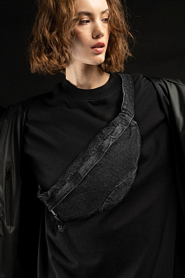 Поясная сумка W6, черная (Чёрный)