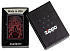 Зажигалка ZIPPO Spider Design с покрытием Black Matte, латунь/сталь, чёрная, матовая, 38x13x57 мм - Фото 6