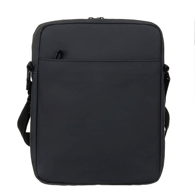 Сумка кросс-боди TORBER, черный/серый, полиуретан, 27х21х6 см