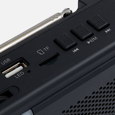 Bluetooth-колонка с радио Comradio, черная