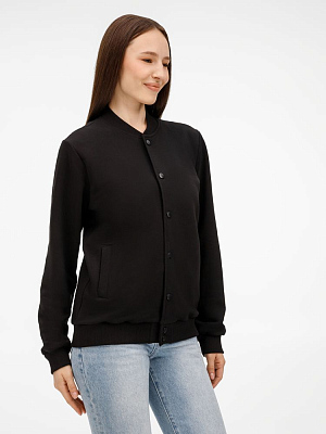 Бомбер унисекс Nuppu, черный